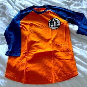 Ripple Junction Hot Topic Dragon Ball Z Goku Kanji Baseball T-Shirt